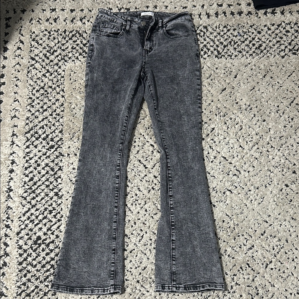 Charcoal Flare Jeans for Women